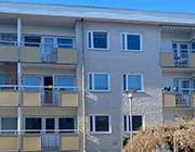 Fasad på 3 våningshus Skaragatan 14