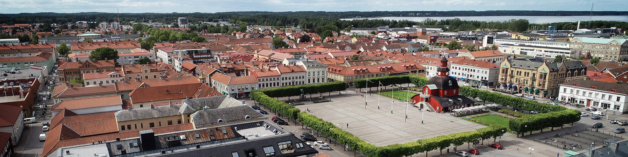 Torget lidköping drönarbild